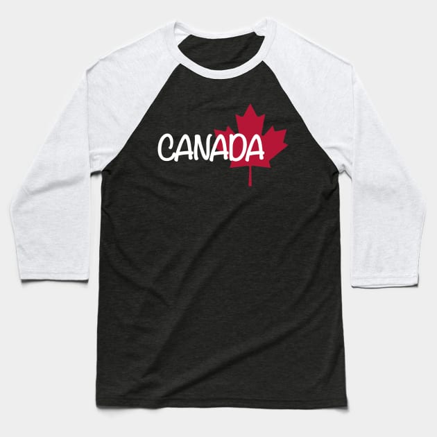 Canada maple leaf Baseball T-Shirt by Designzz